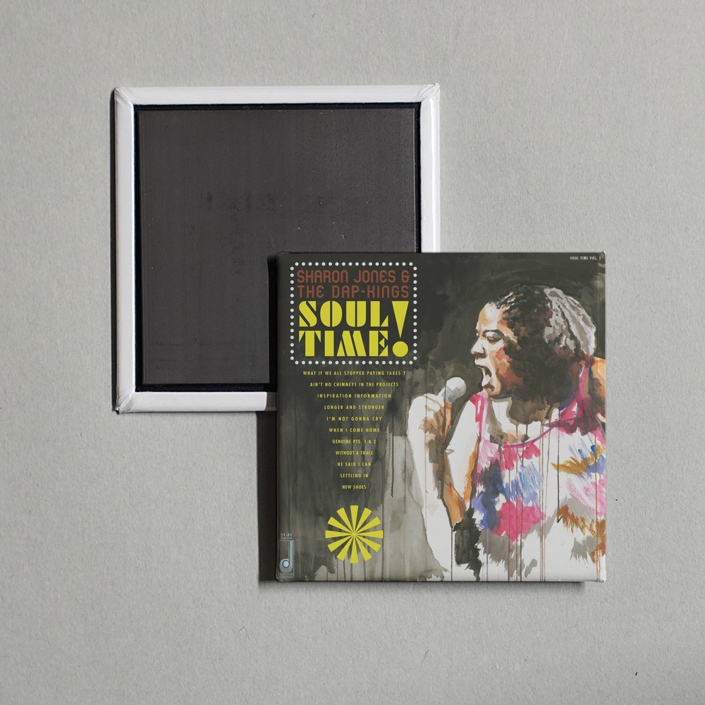 Sharon Jones & The Dap-Kings - Soul Time! Album Cover Fridge Magnet