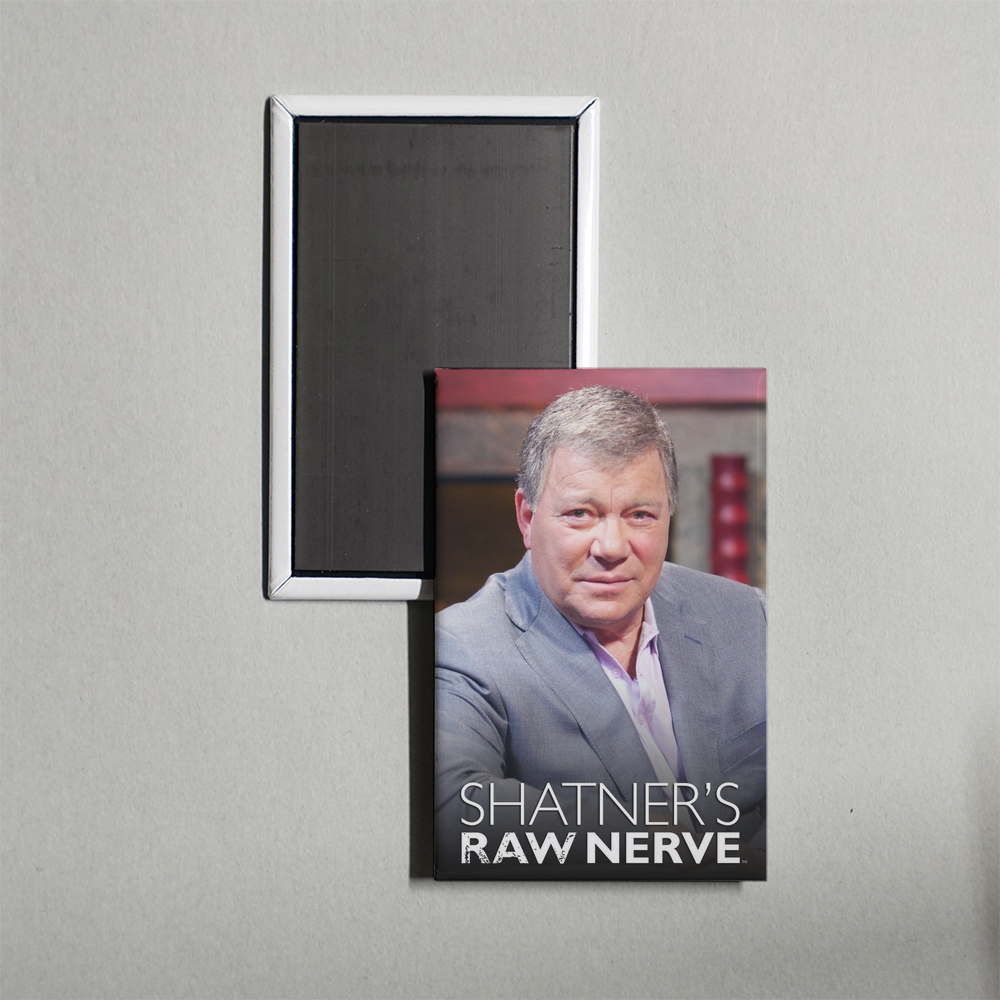 Shatner's Raw Nerve TV Show Fridge Magnet