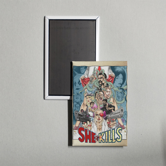 She Kills Mini Movie Fridge Magnet