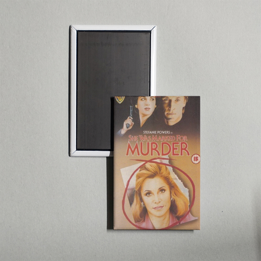 She Was Marked for Murder Mini Movie Fridge Magnet