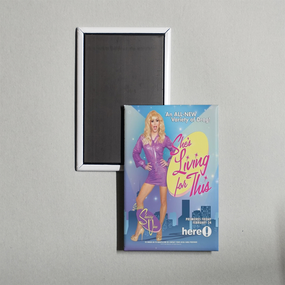 She's Living for This TV Show Fridge Magnet