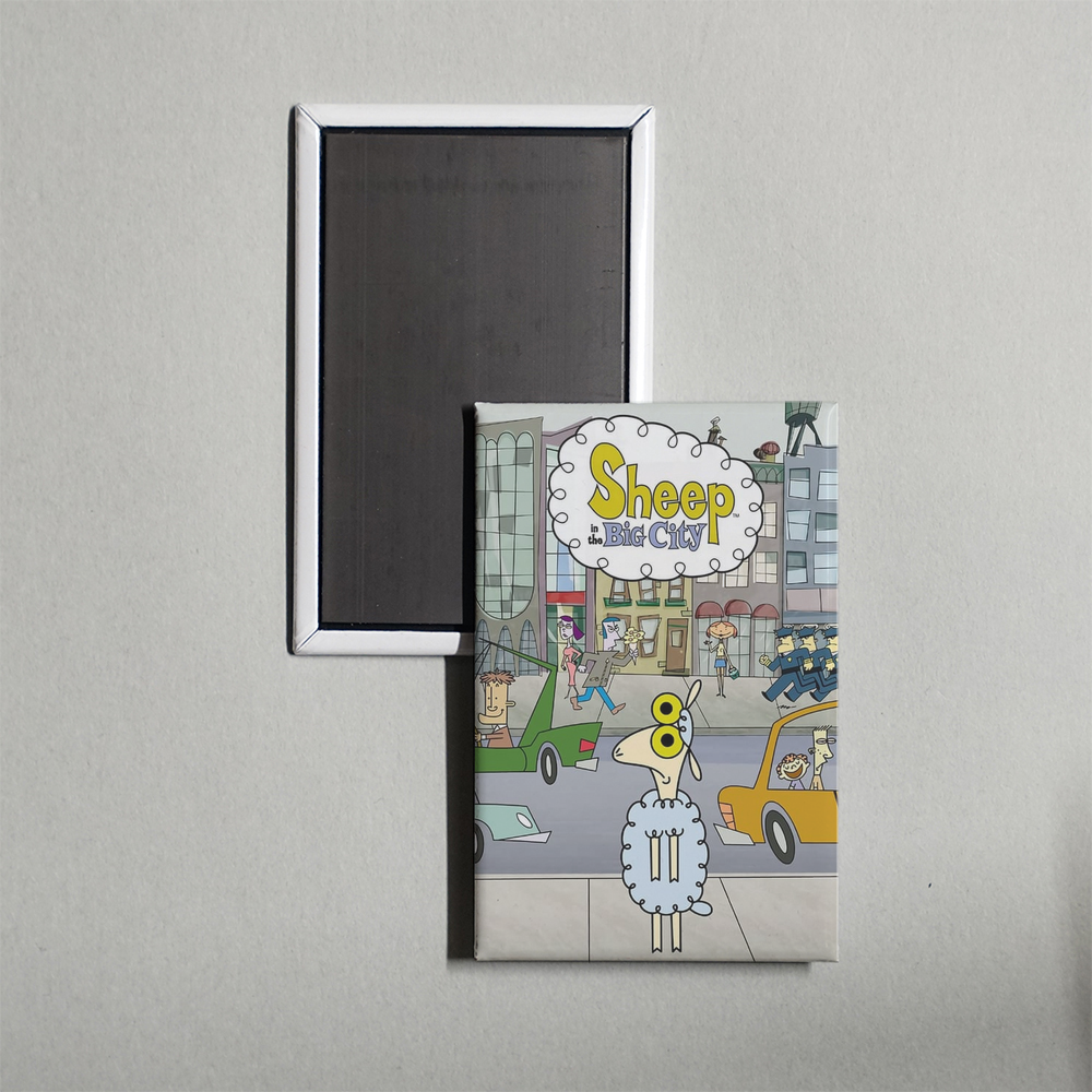 Sheep in the Big City TV Show Fridge Magnet