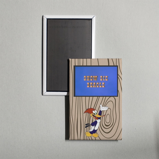 Show Biz Beagle Mini Movie Fridge Magnet