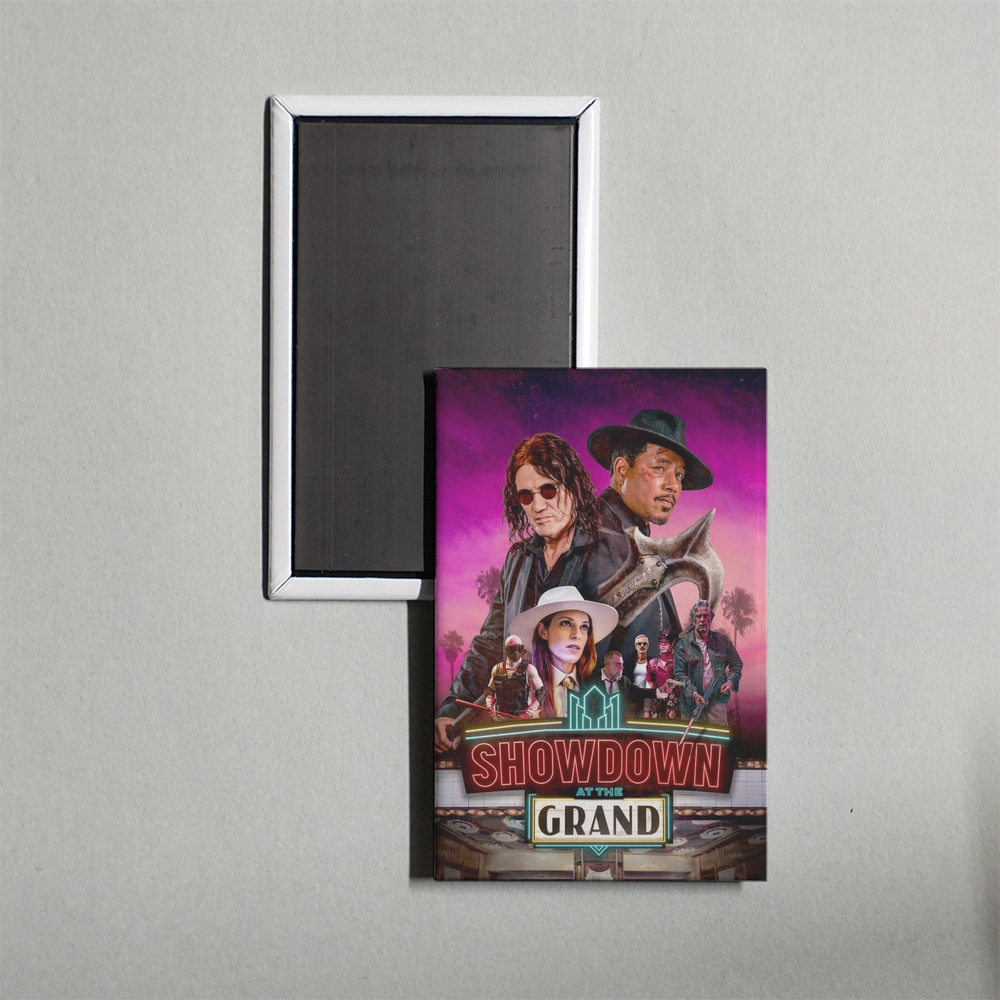 Showdown at the Grand Mini Movie Fridge Magnet