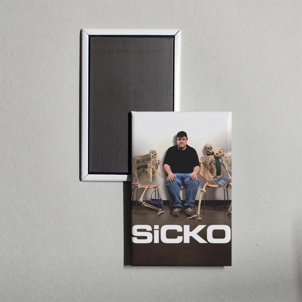 Sicko Mini Movie Fridge Magnet