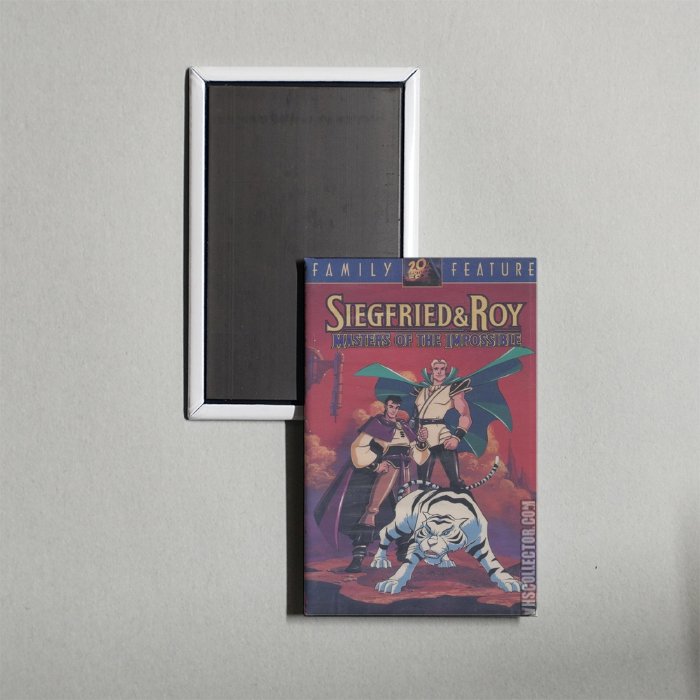 Siegfried and Roy Masters of the Impossible Mini Movie Fridge Magnet
