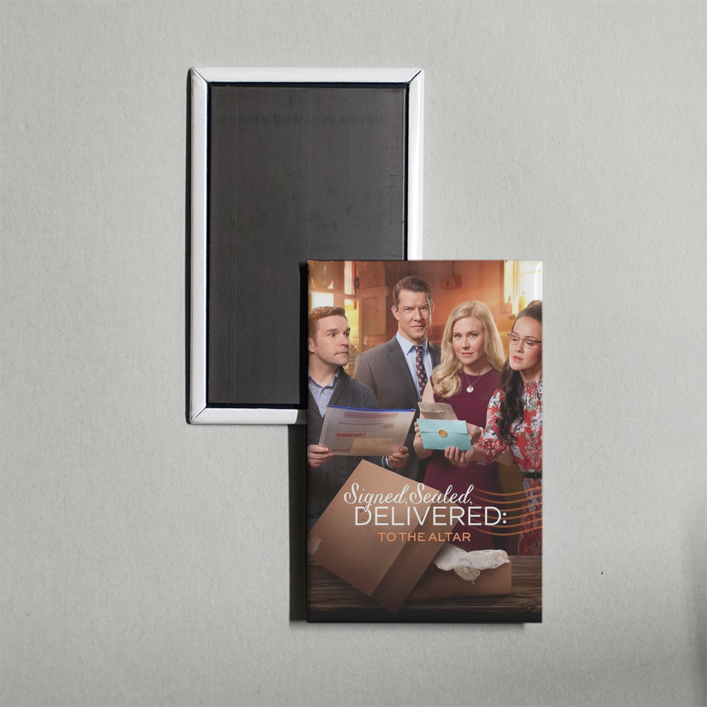 Signed, Sealed, Delivered To the Altar Mini Movie Fridge Magnet