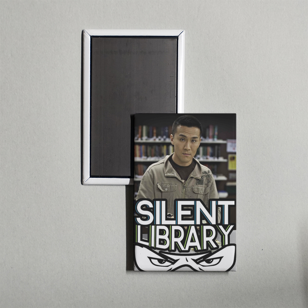 Silent Library TV Show Fridge Magnet