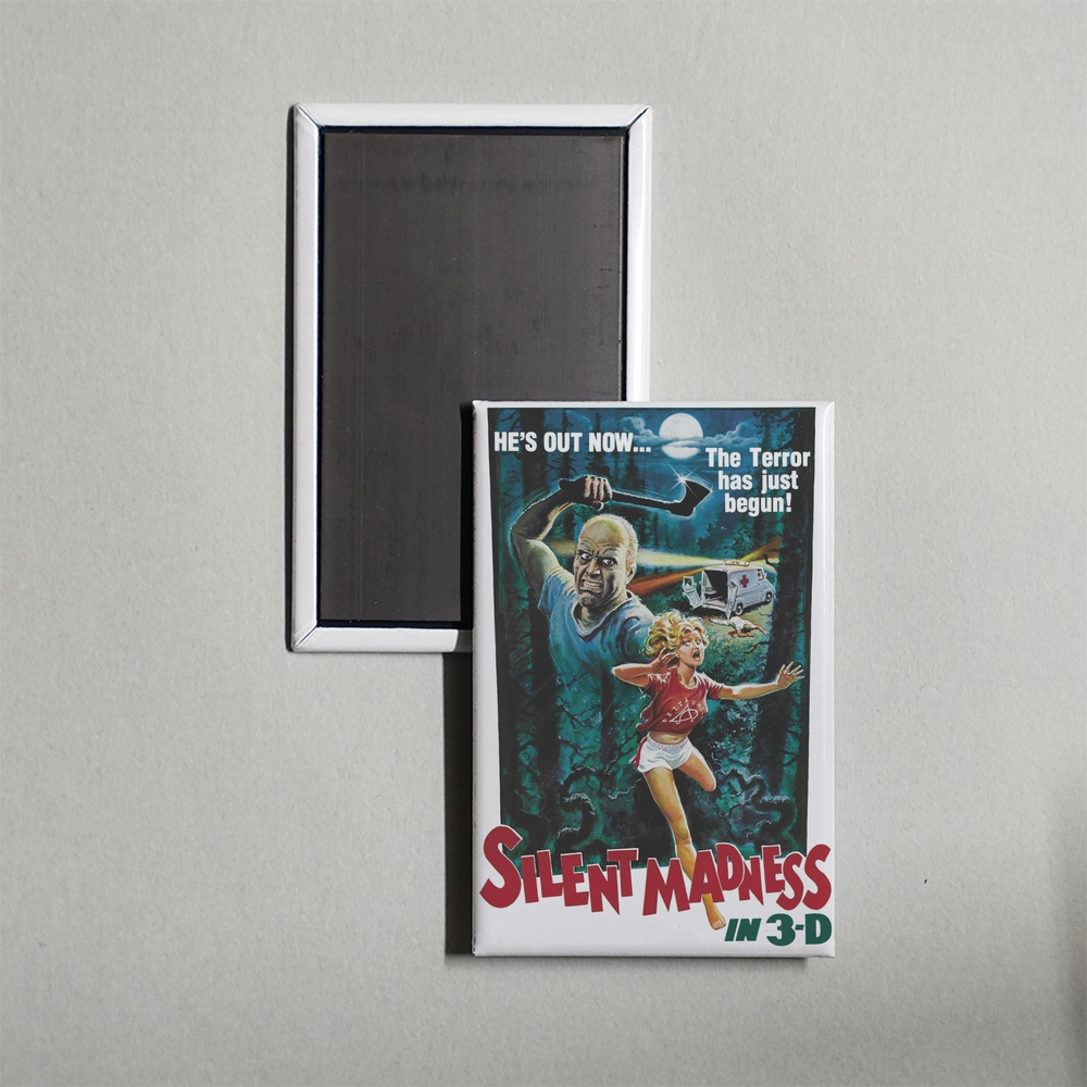 Silent Madness Mini Movie Fridge Magnet