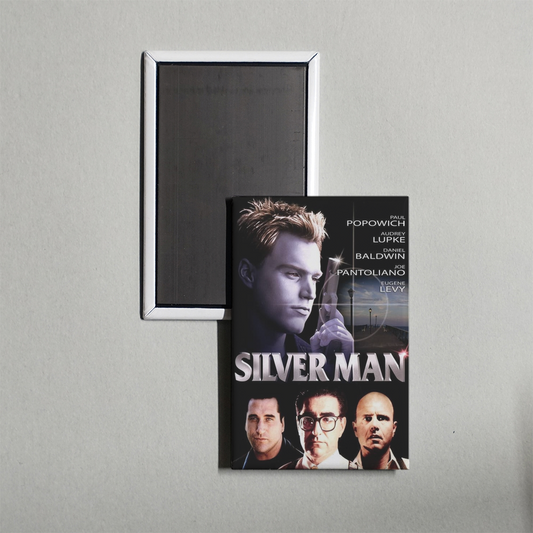 Silver Man Mini Movie Fridge Magnet