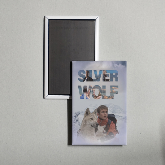 Silver Wolf Mini Movie Fridge Magnet