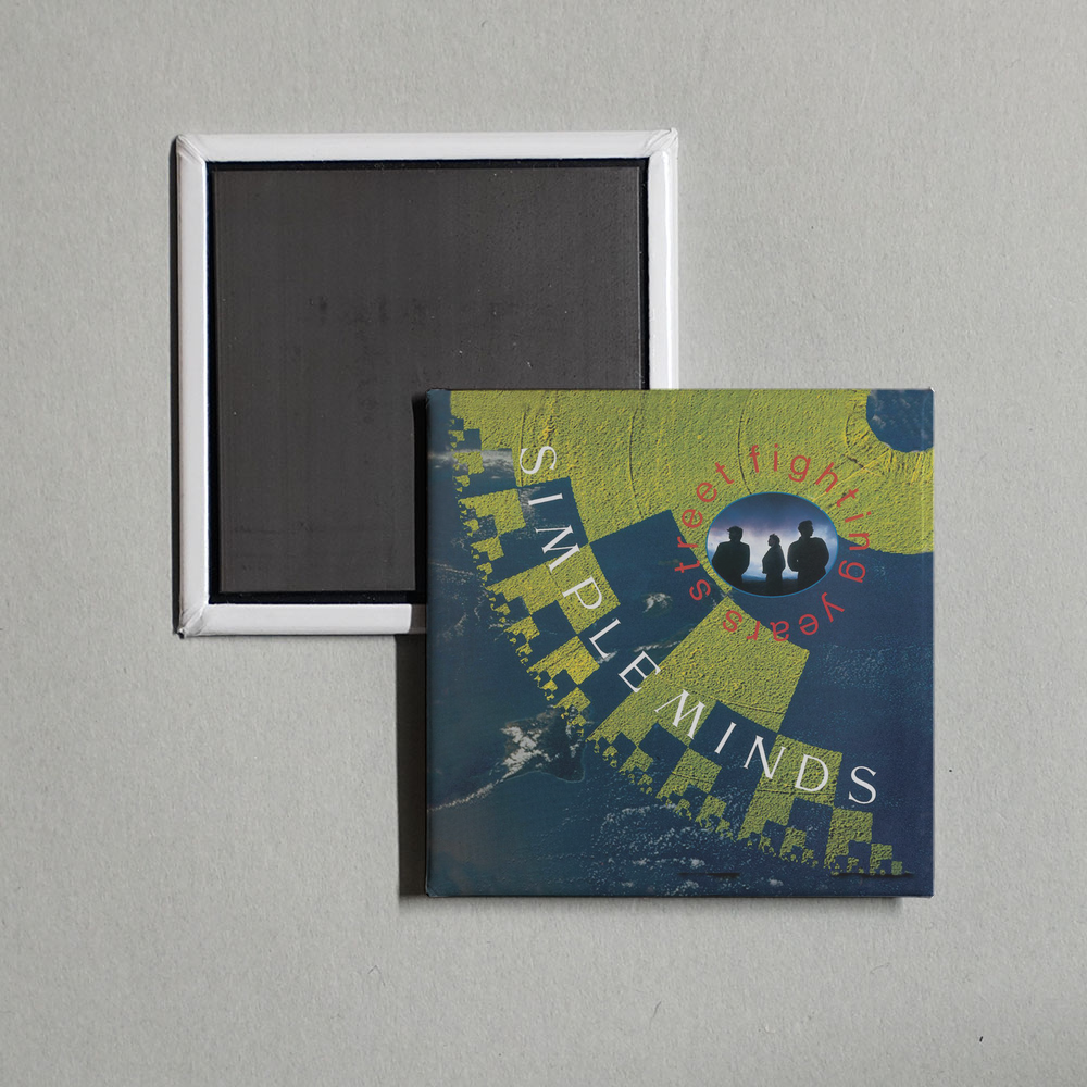 Simple Minds - Street Fighting Years Album Cover Fridge Magnet