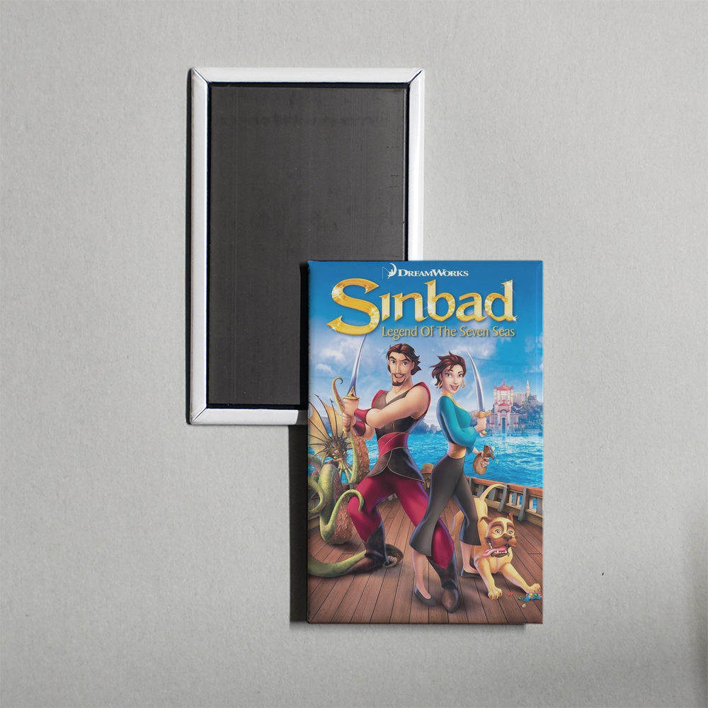 Sinbad Legend of the Seven Seas Mini Movie Fridge Magnet