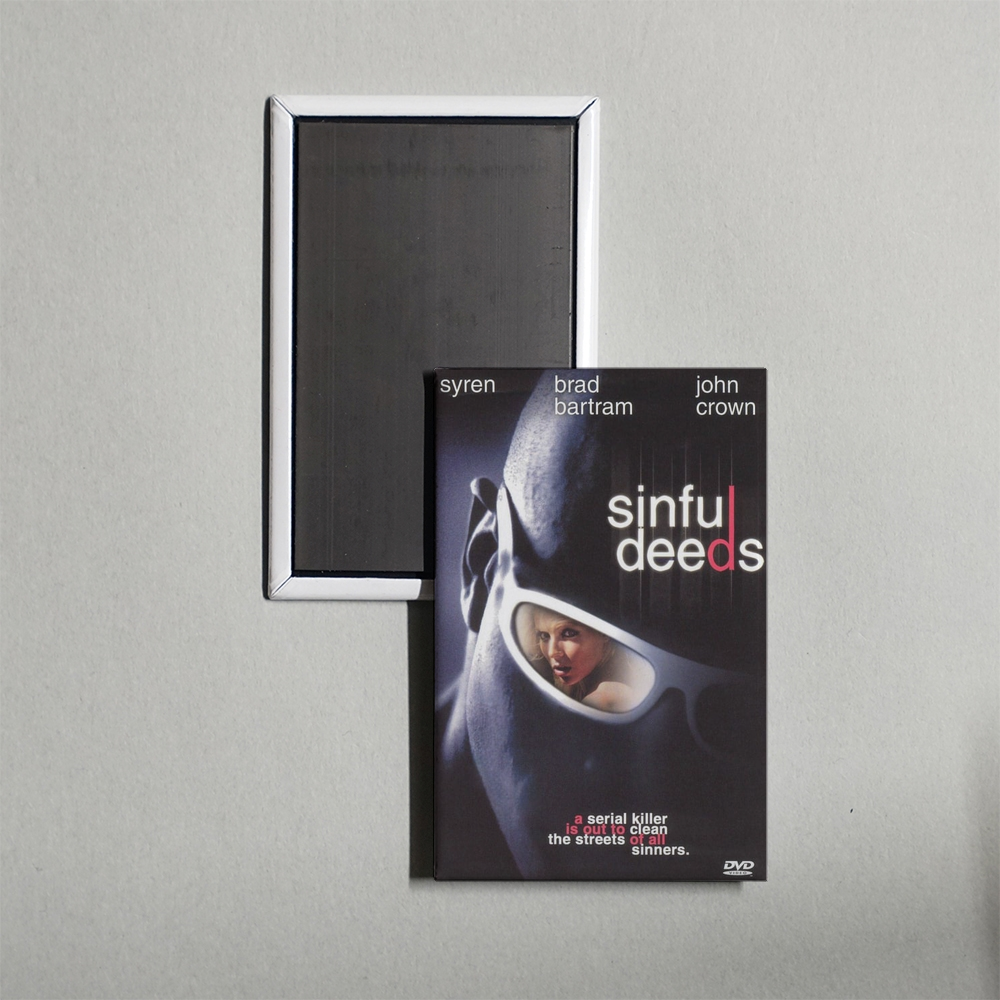 Sinful Deeds Mini Movie Fridge Magnet