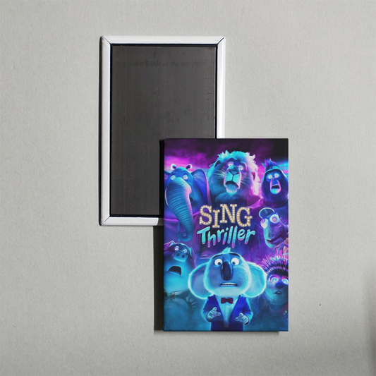 Sing Thriller Mini Movie Fridge Magnet