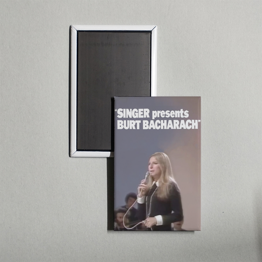 Singer Presents Burt Bacharach Mini Movie Fridge Magnet