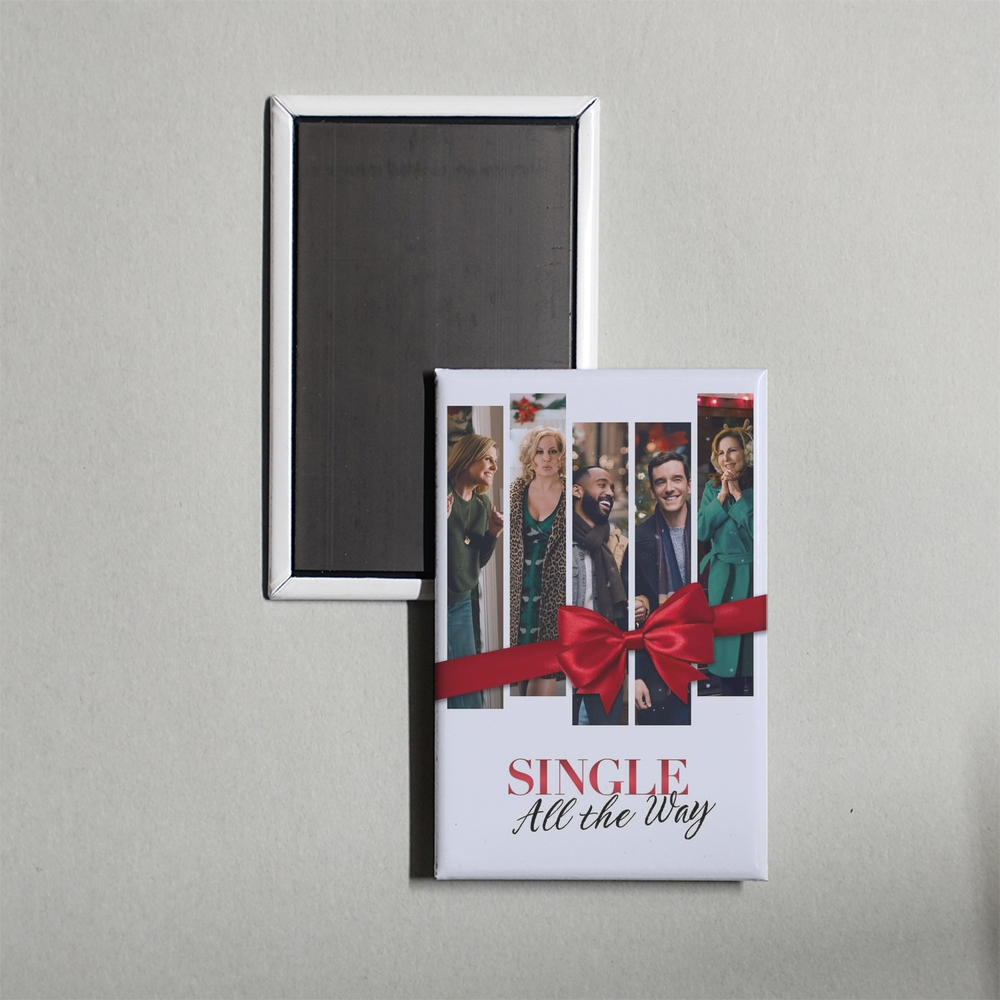 Single All the Way Mini Movie Fridge Magnet