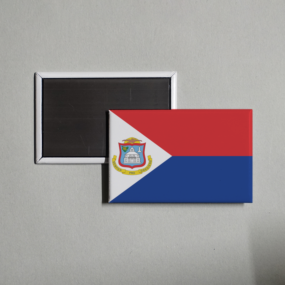 Sint Maarten Flag Fridge Magnet