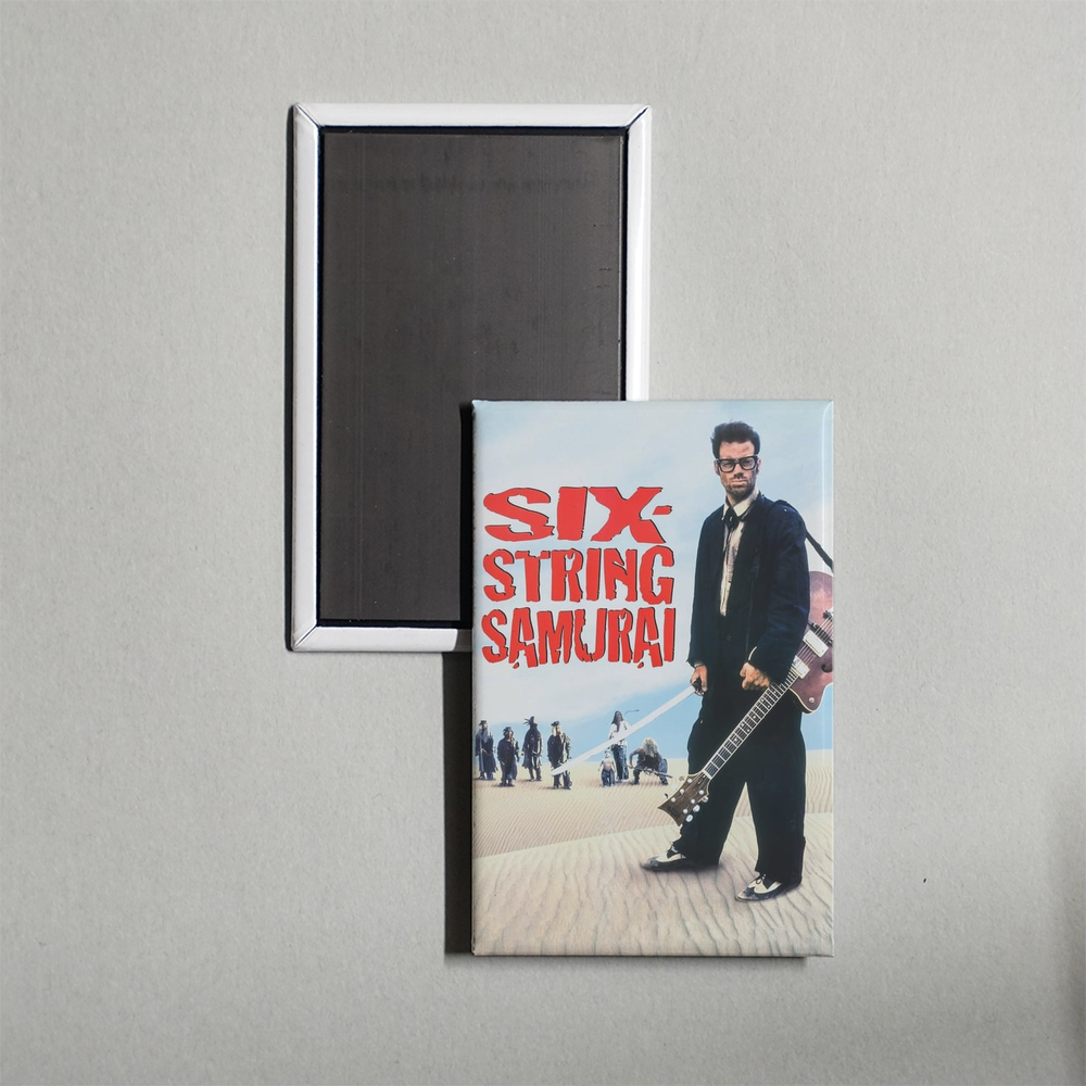 Six-String Samurai Mini Movie Fridge Magnet