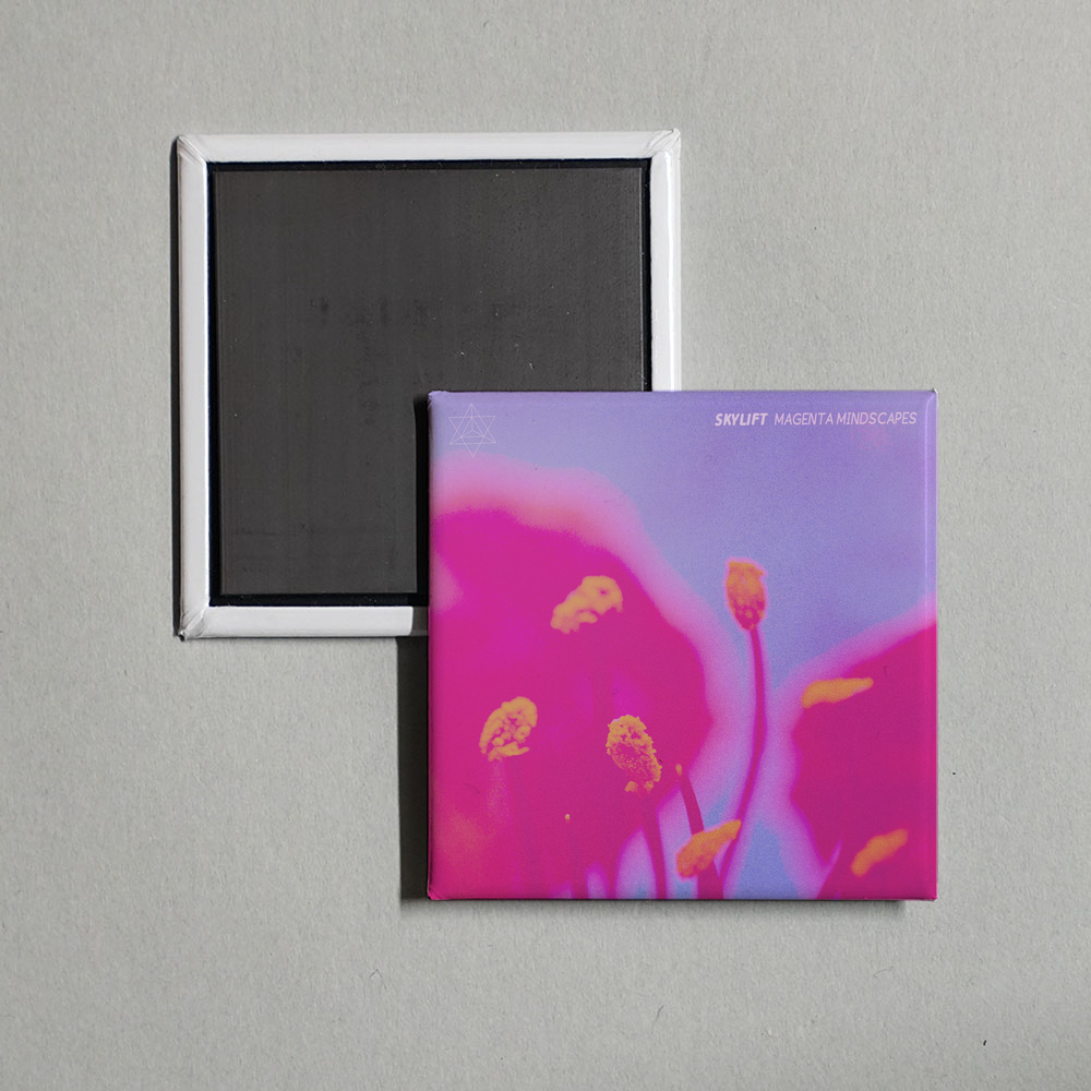 Skylift - Magenta Mindscapes Album Cover Fridge Magnet