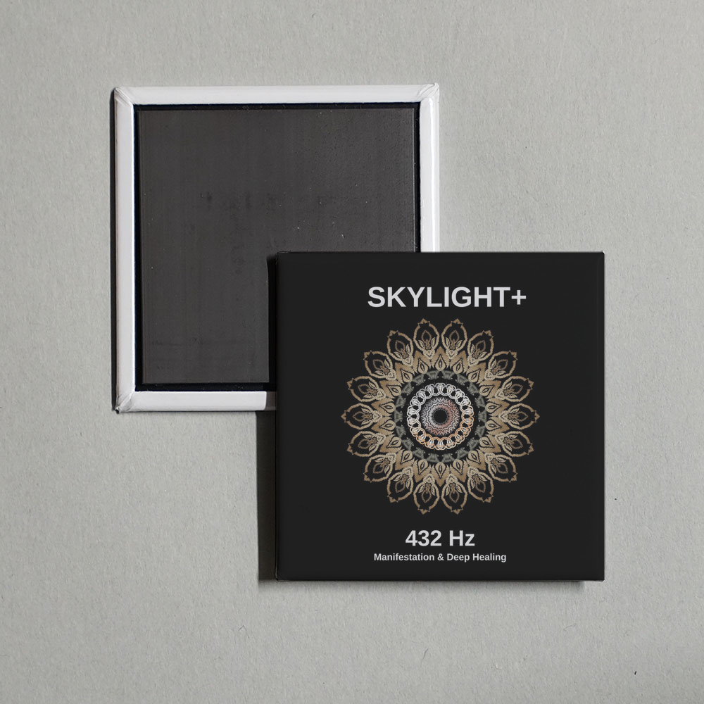 Skylight+ - 432 Hz Manifestation & Deep Healing Album Cover Fridge Magnet