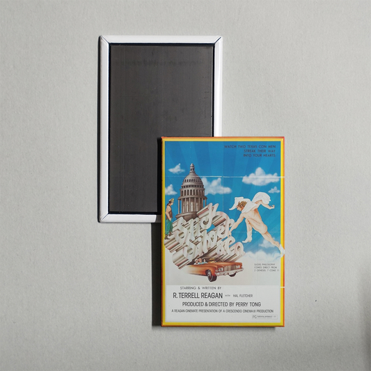 Slick Silver Mini Movie Fridge Magnet