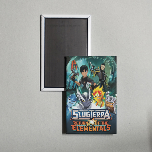 SlugTerra Return of the Elementals Mini Movie Fridge Magnet