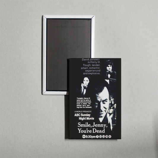 Smile Jenny, You're Dead Mini Movie Fridge Magnet