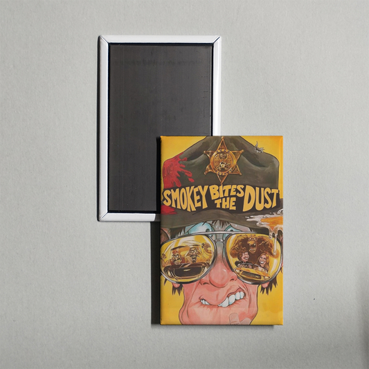 Smokey Bites the Dust Mini Movie Fridge Magnet