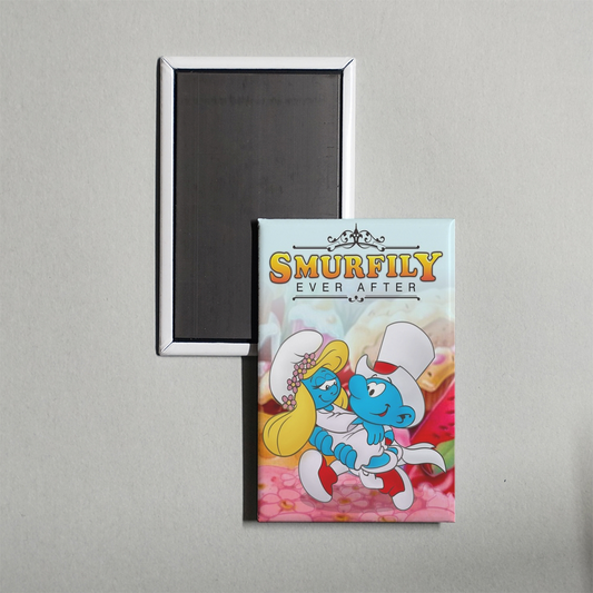Smurfily Ever After Mini Movie Fridge Magnet
