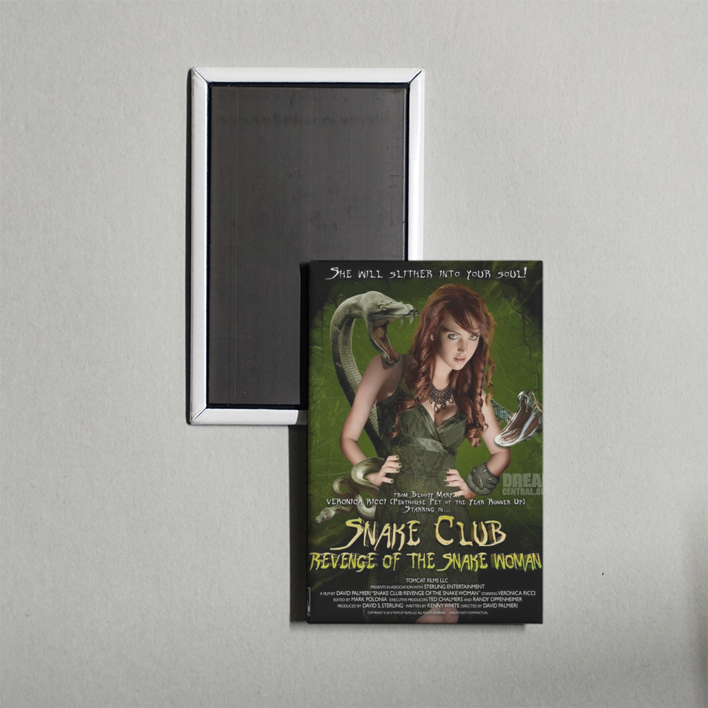 Snake Club Revenge of the Snake Woman Mini Movie Fridge Magnet