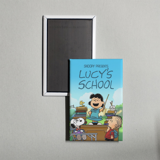Snoopy Presents Lucy's School Mini Movie Fridge Magnet