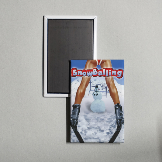 Snowballing Mini Movie Fridge Magnet