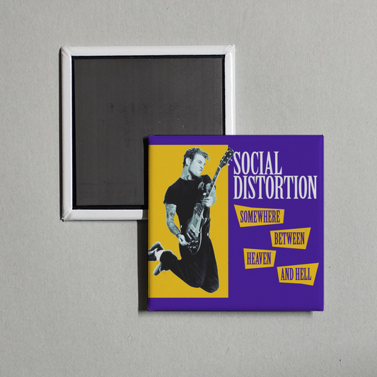 Social Distortion - Somewhere Between Heaven And Hell Album Cover Fridge Magnet