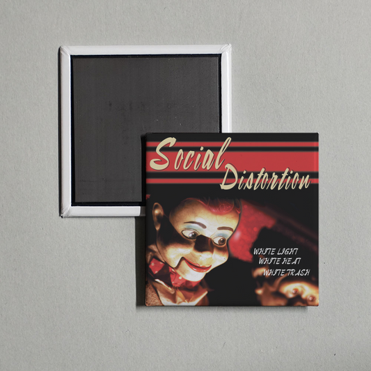 Social Distortion - White Light White Heat White Trash Album Cover Fridge Magnet