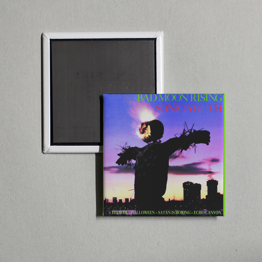 Sonic Youth - Bad Moon Rising Album Cover Fridge Magnet