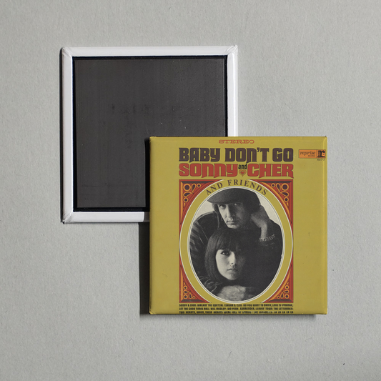 Sonny & Cher - Baby Don't Go Album Cover Fridge Magnet