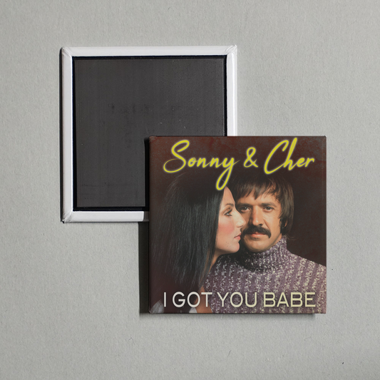 Sonny & Cher - I Got You Babe Album Cover Fridge Magnet