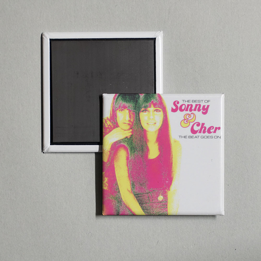 Sonny & Cher - The Beat Goes On Best Of Album Cover Fridge Magnet