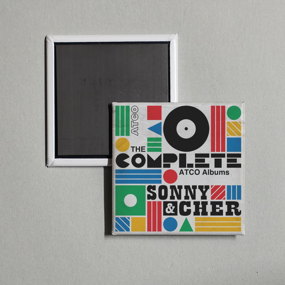 Sonny & Cher - The Complete ATCO Albums Album Cover Fridge Magnet