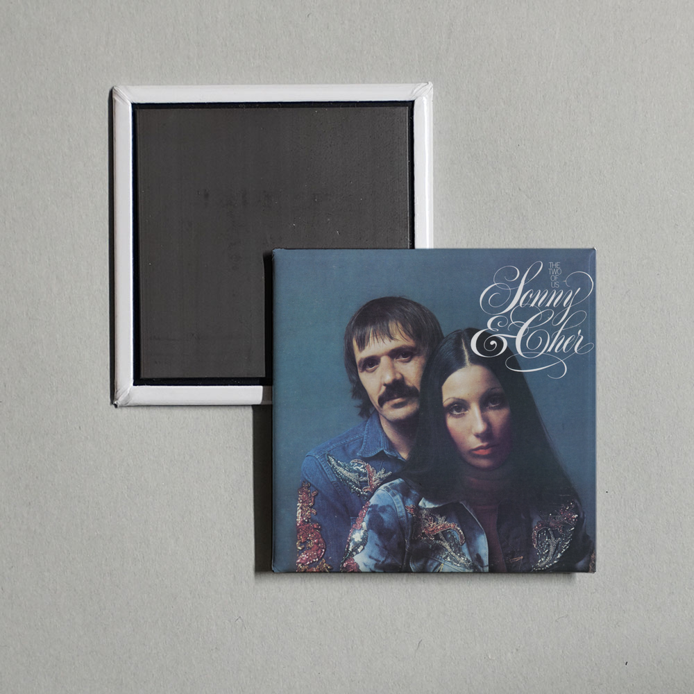 Sonny & Cher - The Two Of Us Album Cover Fridge Magnet