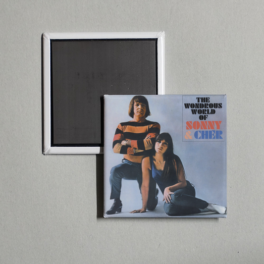 Sonny & Cher - The Wonderous World Of Sonny & Cher Album Cover Fridge Magnet