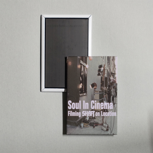 Soul in Cinema Filming 'Shaft' on Location Mini Movie Fridge Magnet
