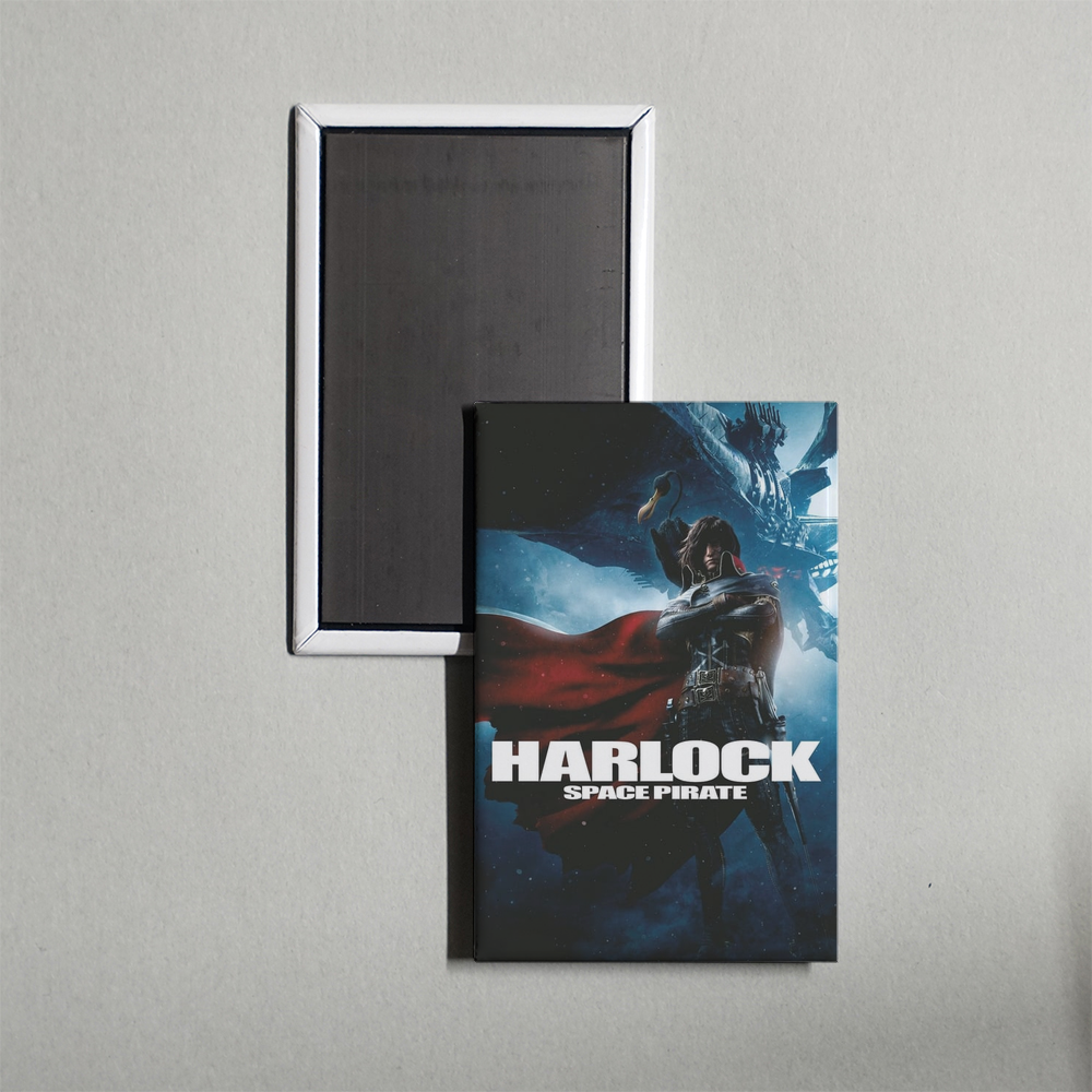 Space Pirate Captain Harlock Mini Movie Fridge Magnet