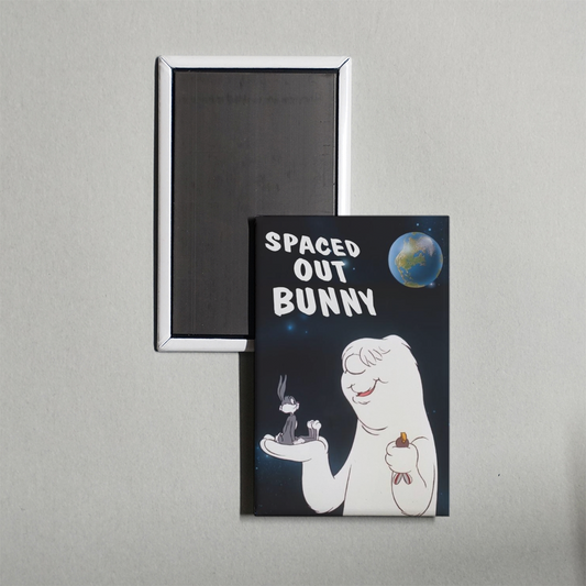 Spaced Out Bunny Mini Movie Fridge Magnet