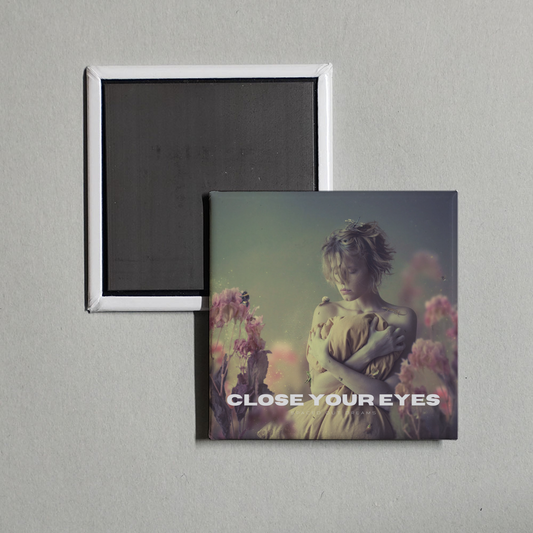 Spaced Out Dreams - Close your Eyes Album Cover Fridge Magnet