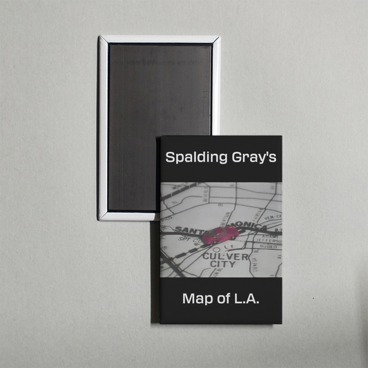Spalding Gray's Map of L.A. Mini Movie Fridge Magnet