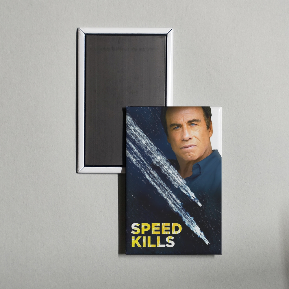 Speed Kills Mini Movie Fridge Magnet
