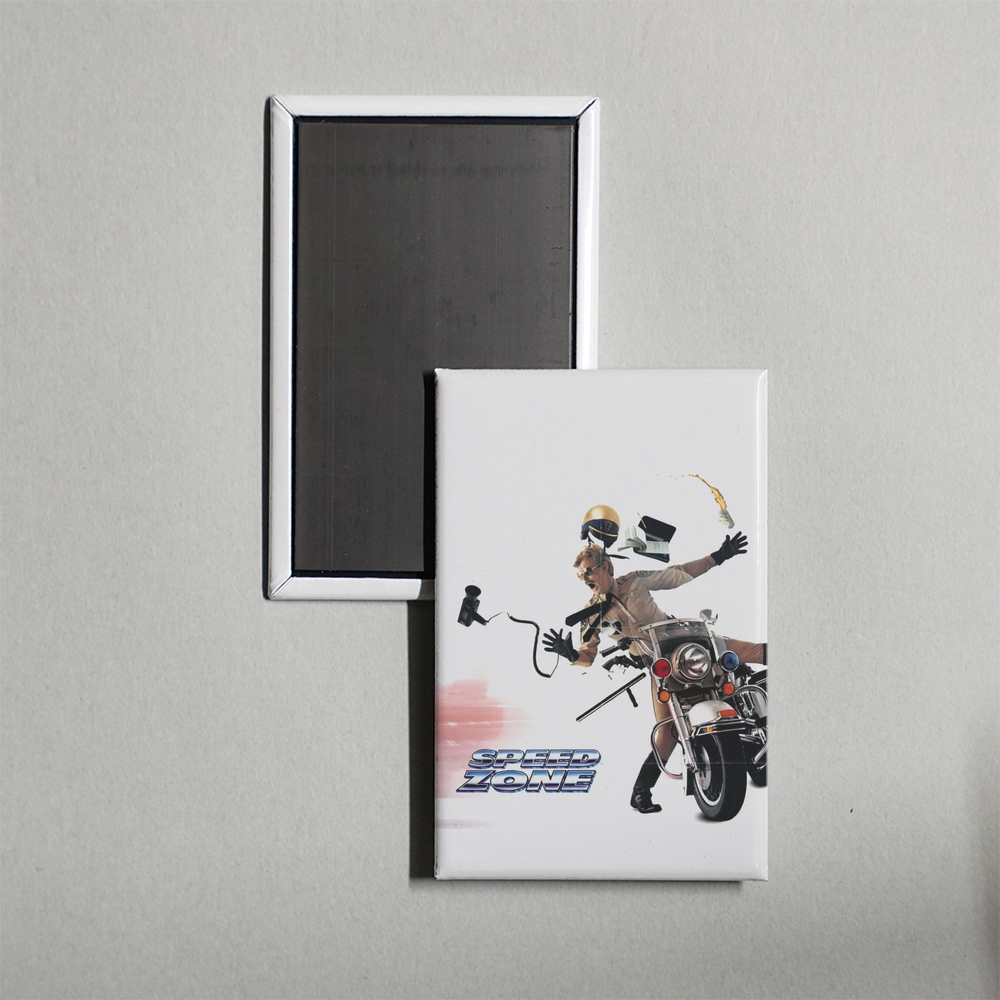 Speed Zone Mini Movie Fridge Magnet