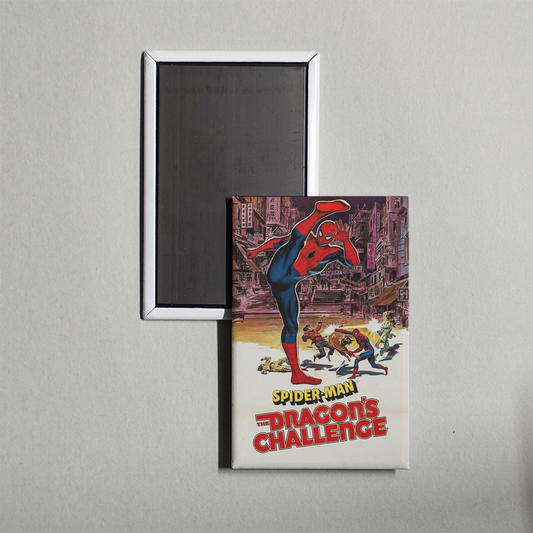 Spideran The Dragon's Challenge Mini Movie Fridge Magnet